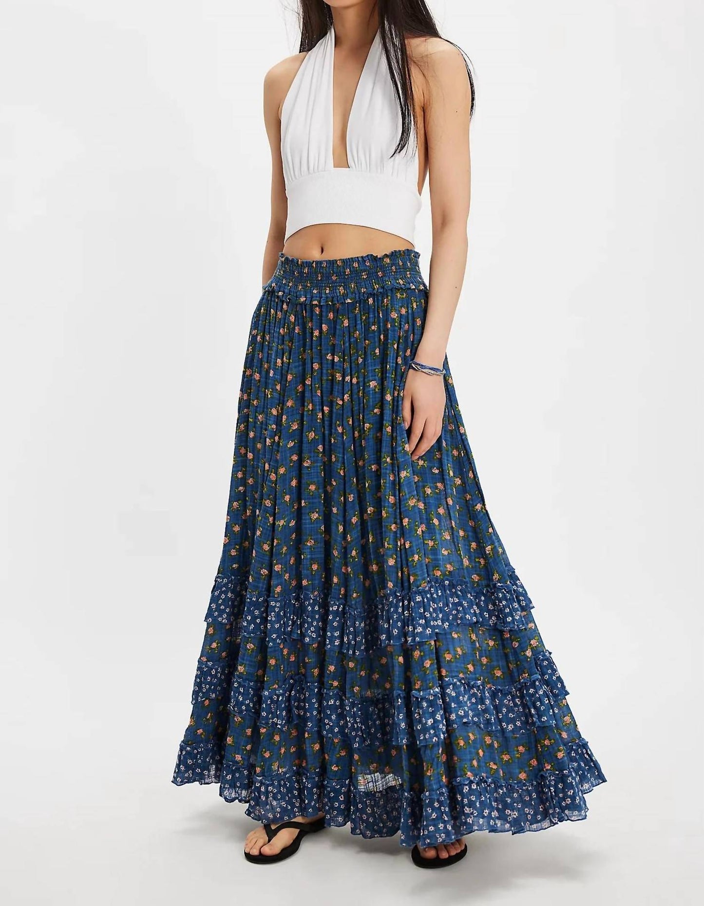Free People - Brynn Printed Maxi Skirt