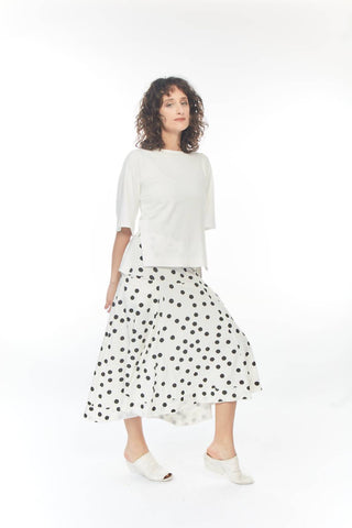 Matthildur - Blusa Avery com mangas curtas