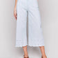 Charlie B - Wide-leg Cropped Jeans With Scallop Embroidered Hem