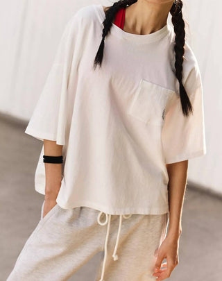 Free People - Camiseta com Logo Tackle