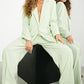 ASOS DESIGN EDITION Oversize Blazer in Light Green, Size 10 Us