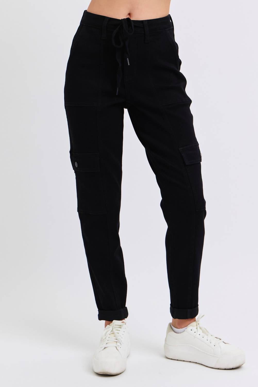 Judy Blue - High Waist Cargo Cuffed Jogger