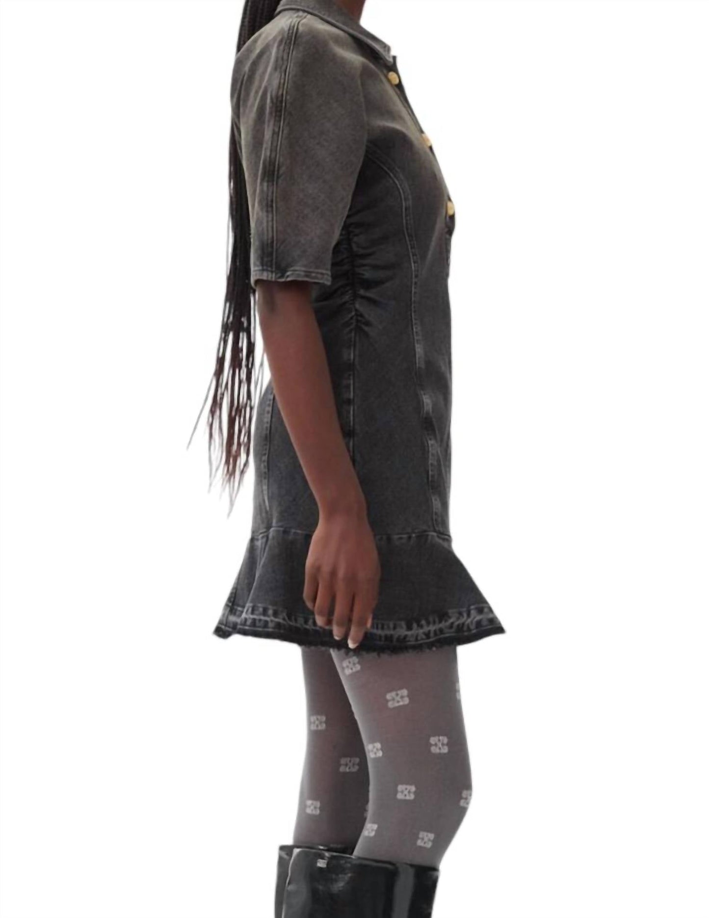 Ganni - Tint Edge Denim Mini Dress