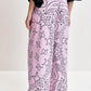 Essential Antwerp - Bandana Print Wide-leg Cotton Pants