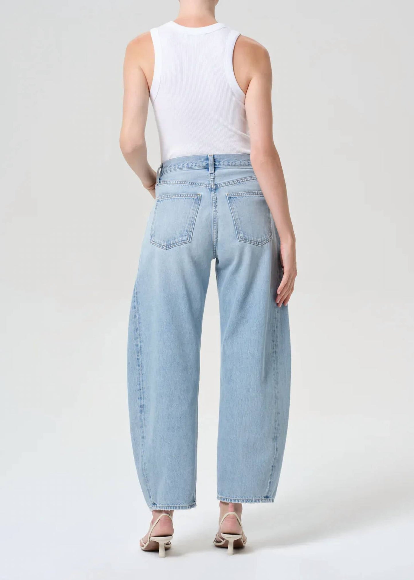 Agolde - High Rise Pieced Tapered Jeans