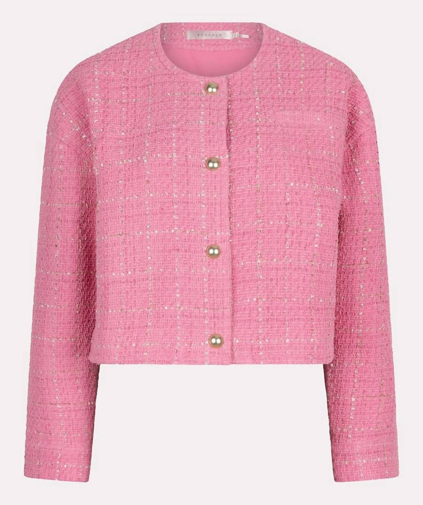 Esqualo - Cropped Boucle Jacket