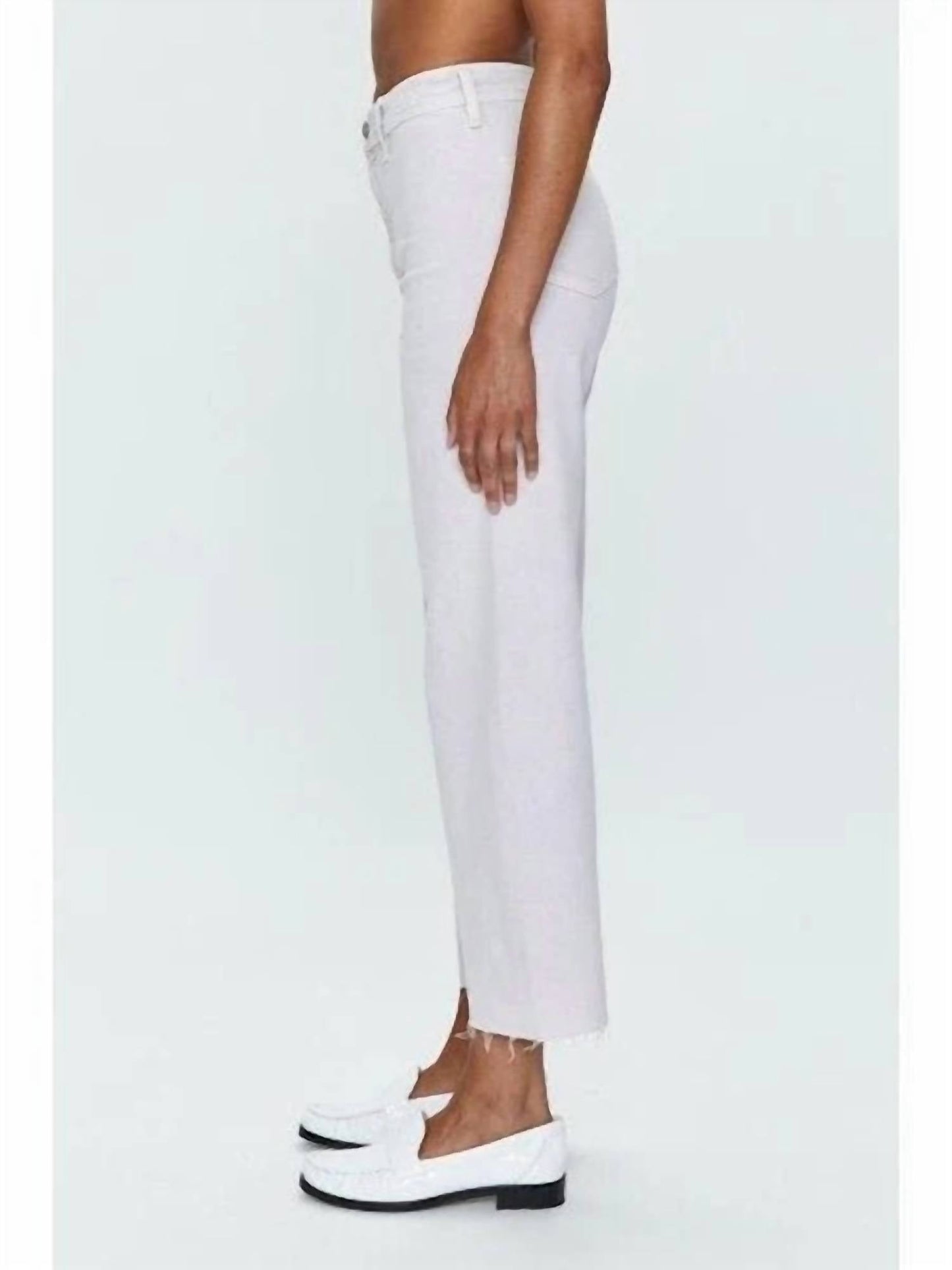 Pistola - Penny Crop High Rise Wide Leg Denim Pants