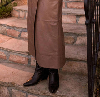 Cleobella - Livia Leather Midi Skirt