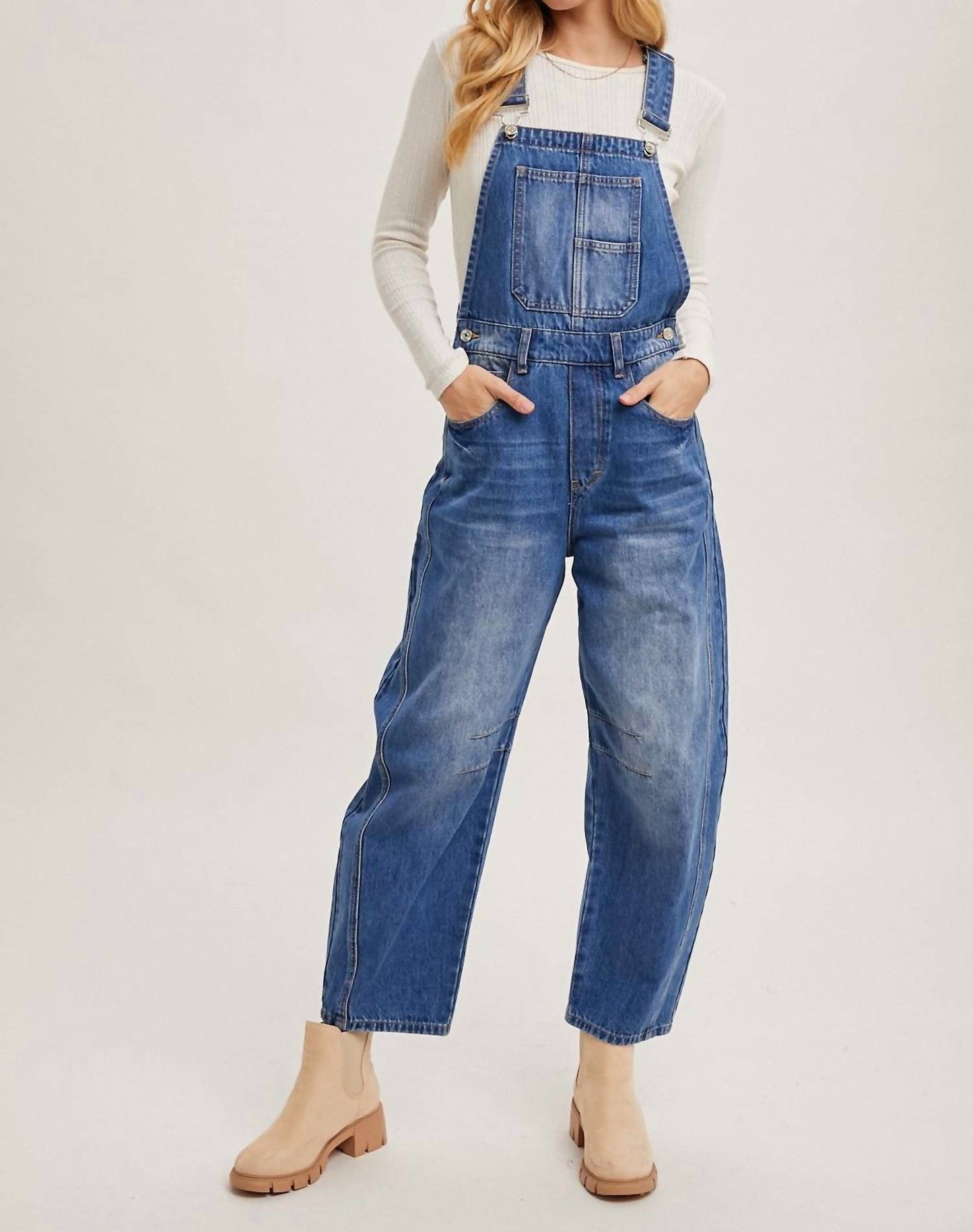 Bluivy - Ryder Barrel Leg Overalls
