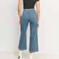 Just Black Denim - High Rise Patch Pocket Wide Leg Jeans