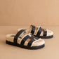 Oasis Society - Women's Alpine Faux Shearling Sandals