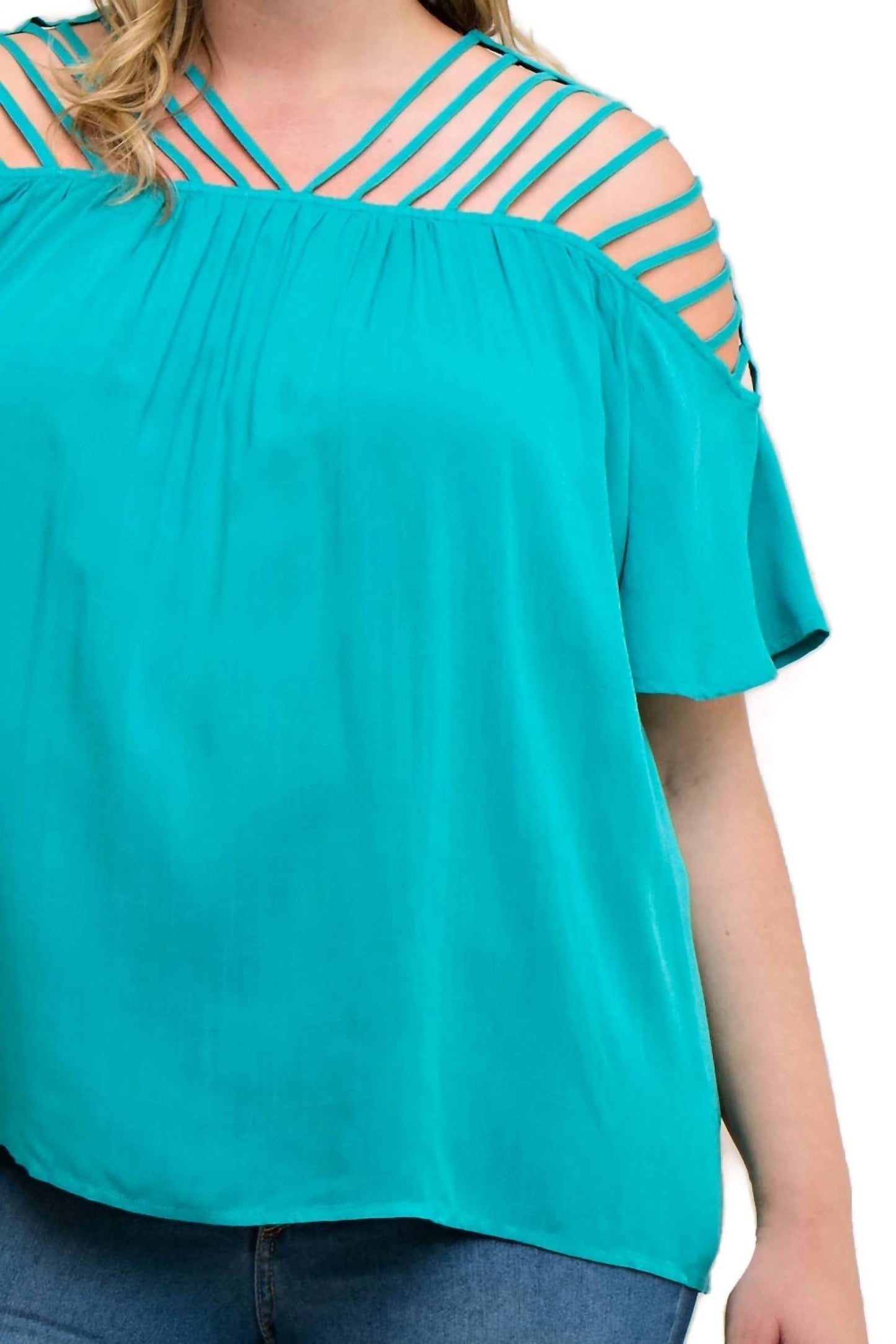 Entro - Bohemian Strappy Top - Plus