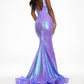 Ashleylauren - Long Fitted Sequin Mermaid Prom Dress