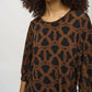 Joseph Ribkoff - Chain Print Puff Sleeve Top