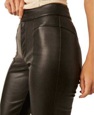 Free People - Calça vegana de cintura alta Uptown