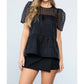 Thml - Mesh Short Sleeve Top