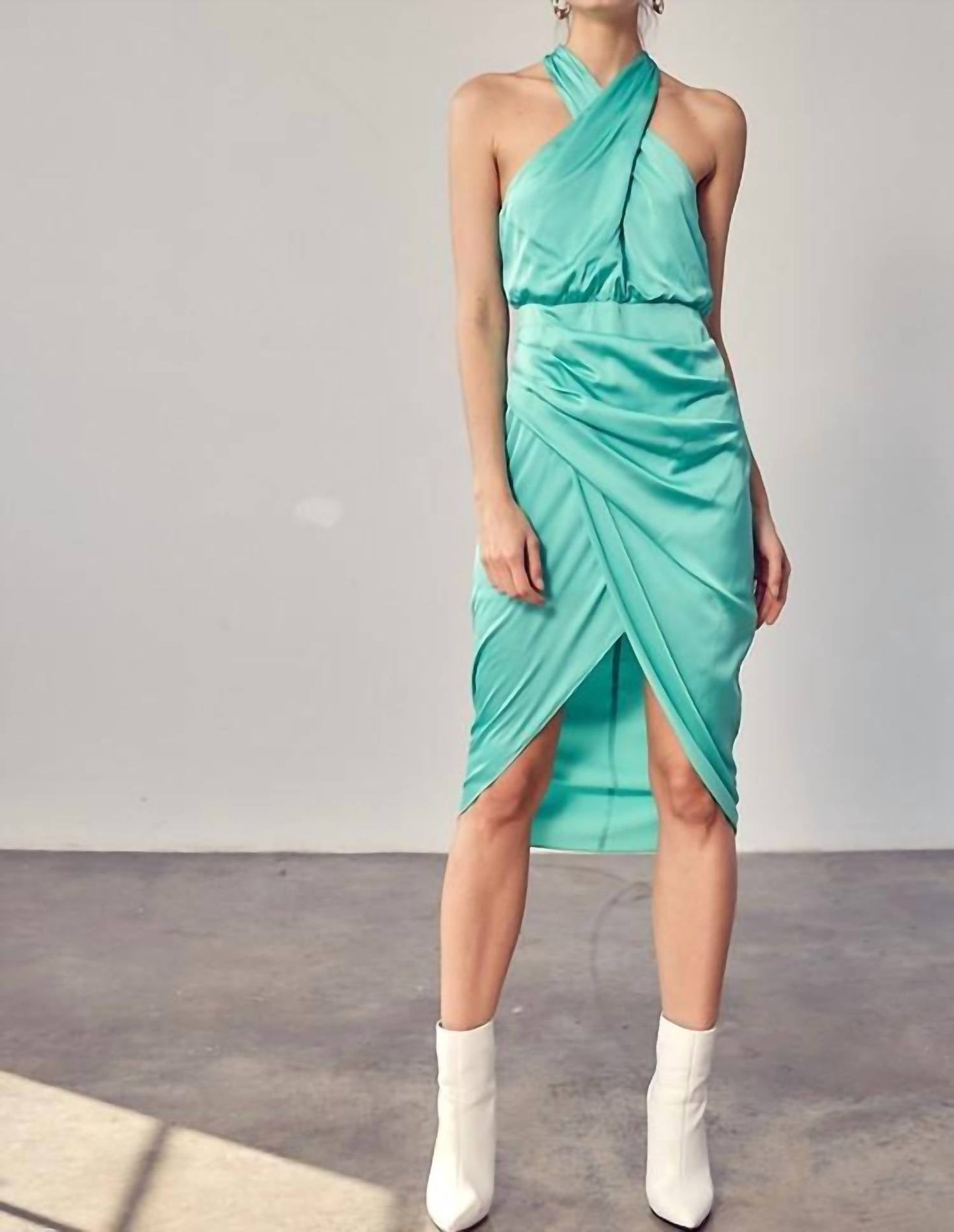 Do+Be - Wrap Cross Neck Dress