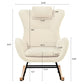 Rocking Chair Nursery Teddy Upholstered Rocker Glider Chair