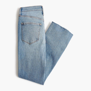 J.Crew - Calça jeans flare cropped de cintura alta com elasticidade para o dia todo