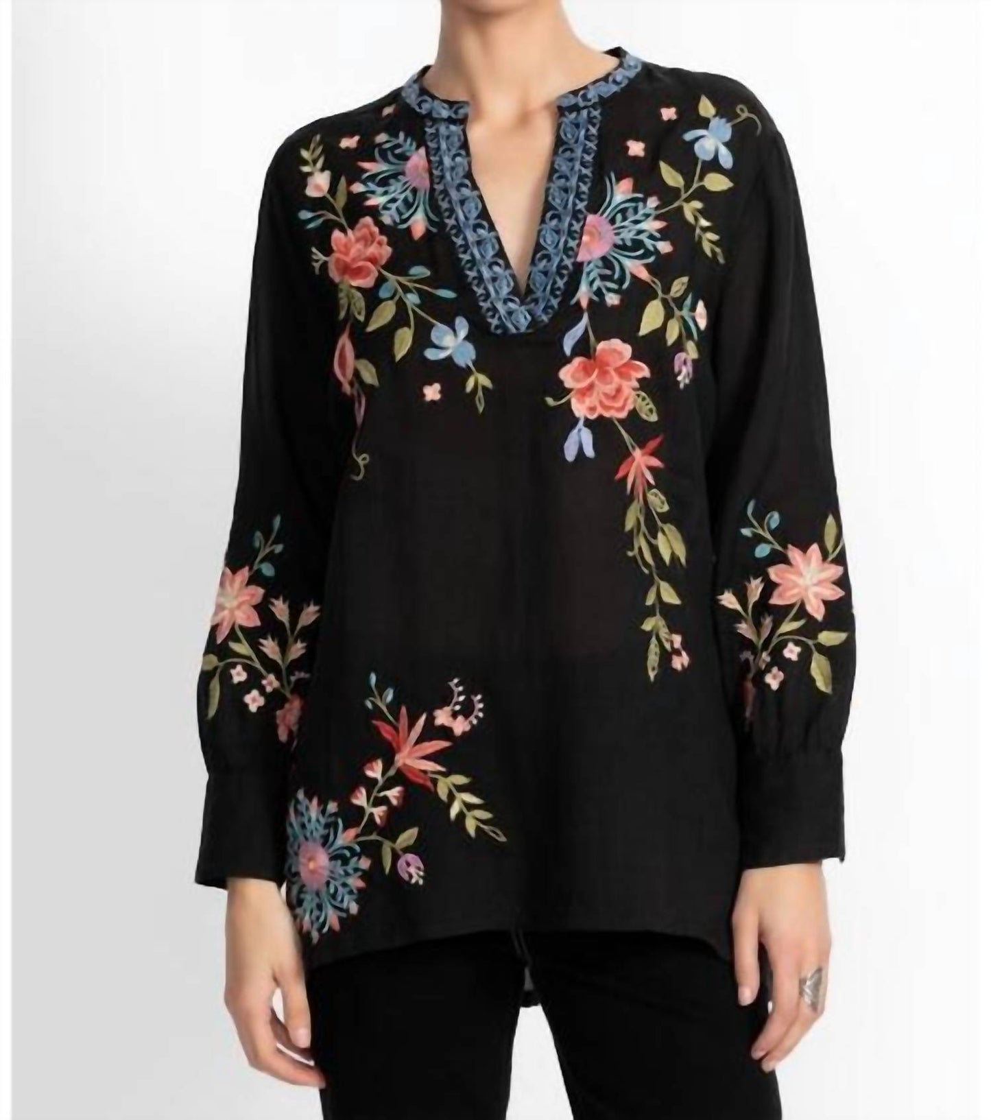 Johnny Was - KAMIKO HENLEY VOYAGER TUNIC