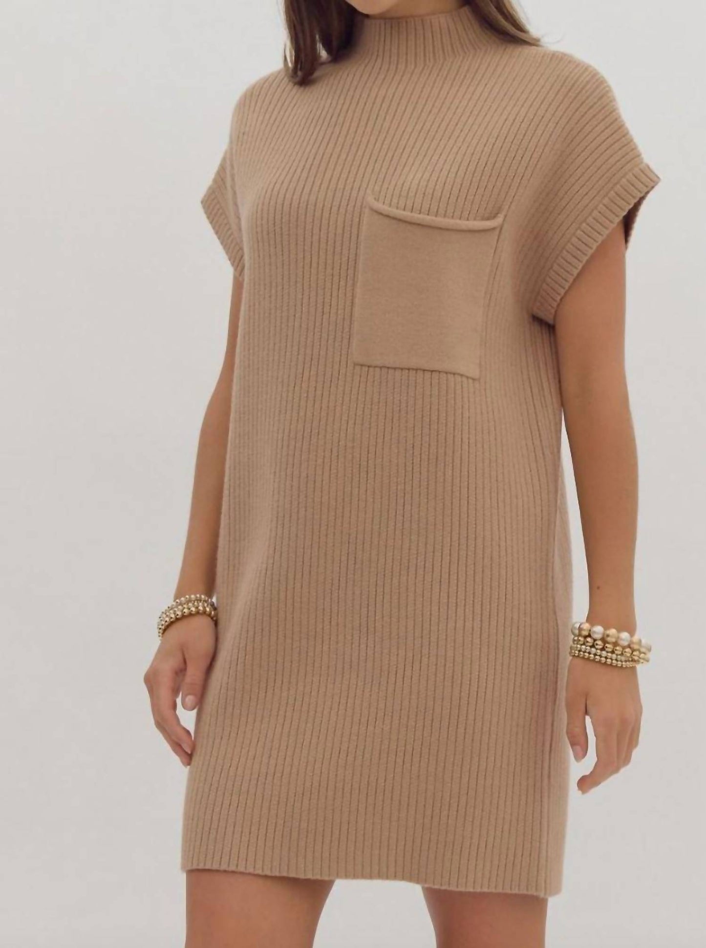 Entro - Mock Neck Sweater Dress