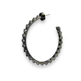 Jagged Halo Jewelry - Brincos de argola Ayla femininos