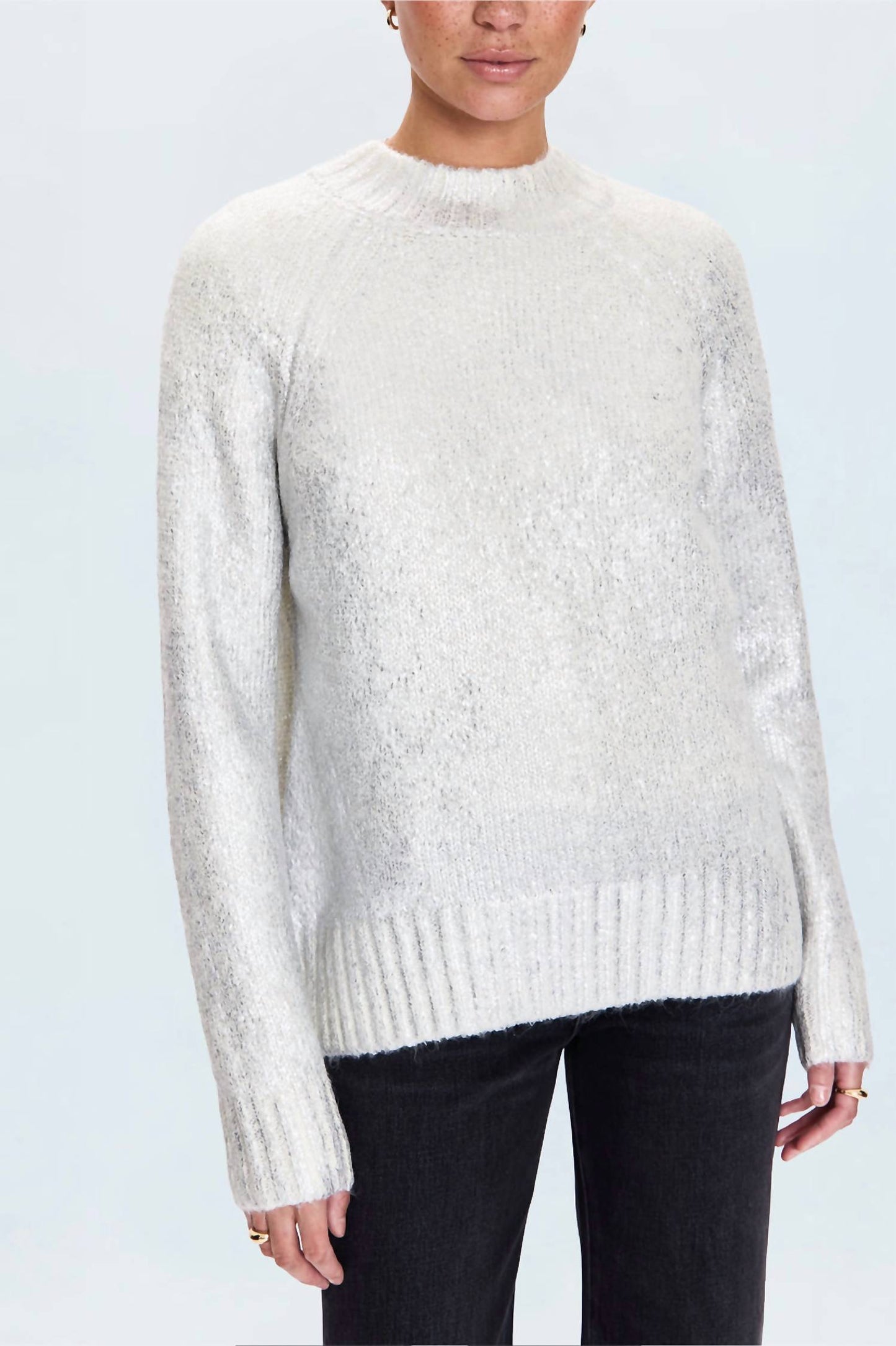 Pistola - Ilana Mock Neck Raglan Sleeve Pullover Sweater