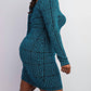 The Curve La - Plus Size Scoop Neck Short Dress
