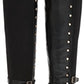 Vince Camuto - Women's Pallien Edgy Style Embellished Trim Stacked Heel Over The Knee Boots