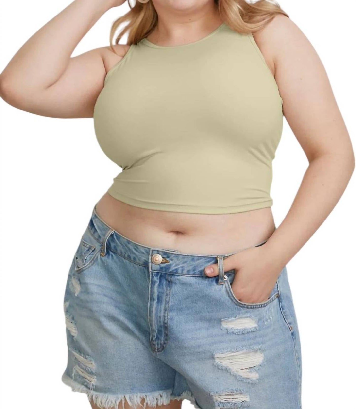 Basic Bae - Full Size Round Neck Slim Tank Top