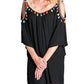 Velzera - Women's Tassel Cold Shoulder Short Dress