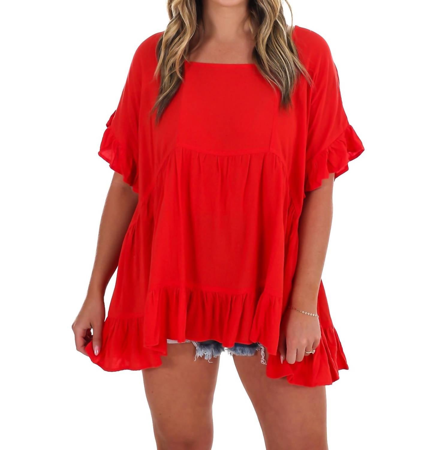 Easel - On My Terms Tunic Top