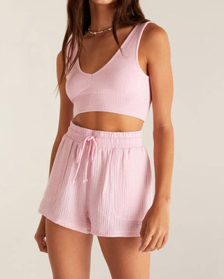 Z Supply - Sutiã regata com decote em V e canelado