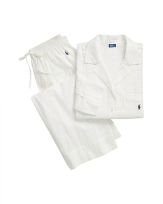 Polo Ralph Lauren - Striped Poplin Shirt & Pant PJ Set