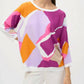 Joseph Ribkoff - Color-blocked Relaxed Pullover