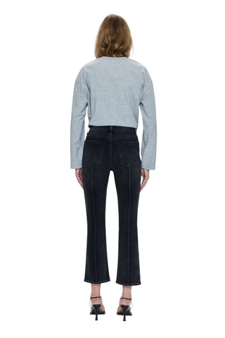 Pistola - Calça Jeans Lennon Crop Boot de Cintura Alta