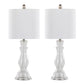 Bishop 24" Contemporary Glass Table Lamp Set of 2