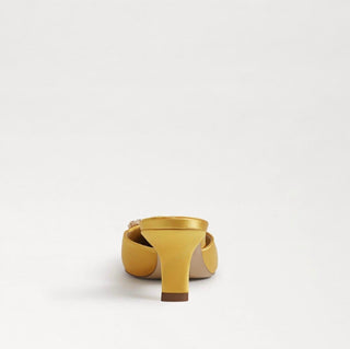 Sam Edelman - Sapatos Femininos Brit Kitten Heel Slip On Bico Fino Fashion