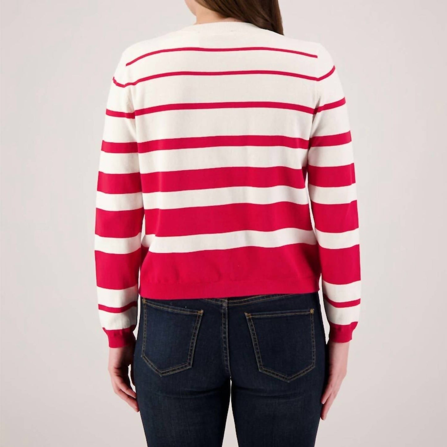 Elliott Lauren - Varigated Striped Cardigan