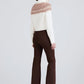 Derek Lam 10 Crosby - Marcella Cable Knit and Fair Isle Turtleneck Sweater