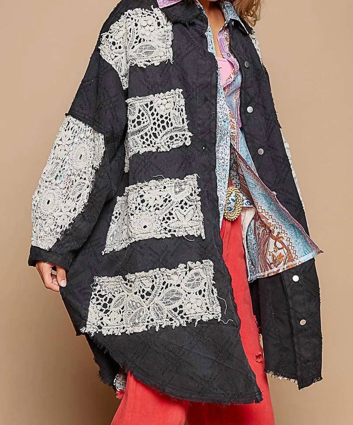 Pol - Crochet Patch Shacket