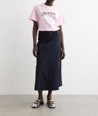 Ganni - Camiseta básica Sachet Jersey Sun Relaxed