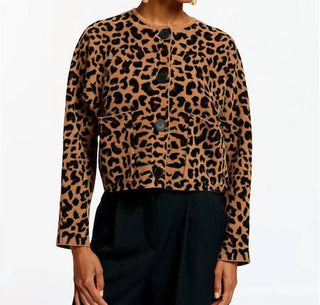 Essential Antwerp - Cardigan Elite em malha Intarsia