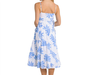 Southern Tide - Vestido midi luxuoso com folhas Raquel