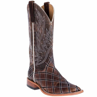 Anderson Bean Boots - Men's Moka Mad Dog Bone Leather Western Boot