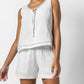 Steve Madden - Tie Front Scoopneck Tank Top
