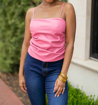 Buddylove - Regata cropped de couro vegano Jolie