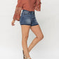 Judy Blue - Mid Rise Release Hem Shorts