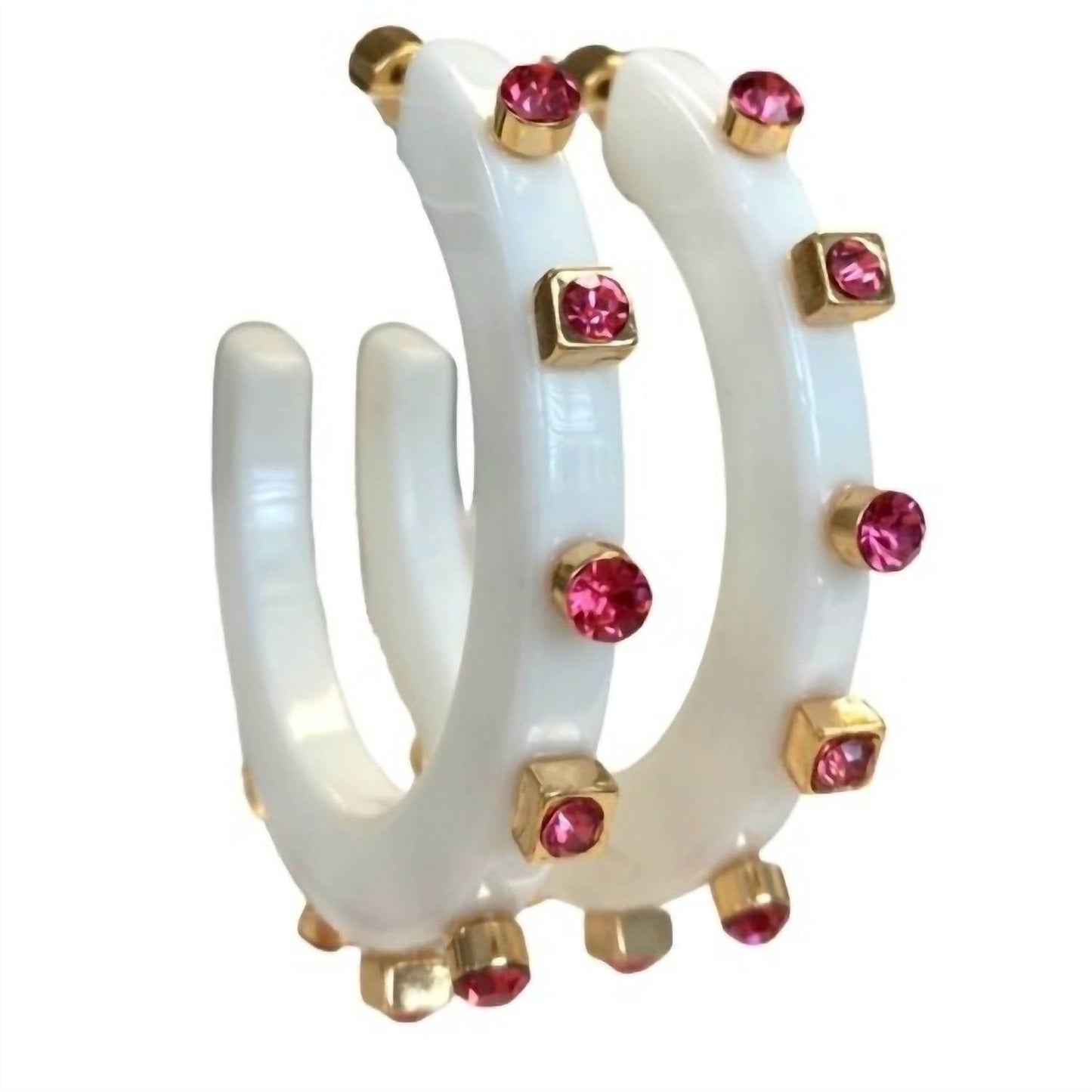 Smith & Co - Women's City Girl Jewel Hoop Earring