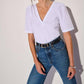 Nation Ltd - Jolene V-neck Short Sleeve Top